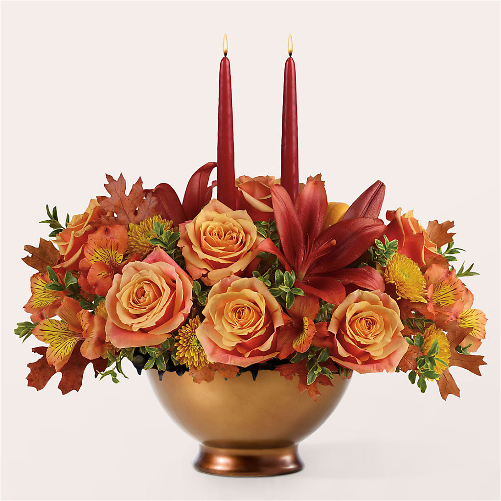 Harvest Table Centerpiece – Simply Gorgeous Flowers, Harvey LA