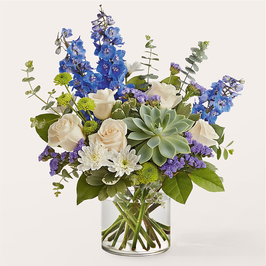 Cerulean Waves Bouquet – Simply Gorgeous Flowers, Harvey LA