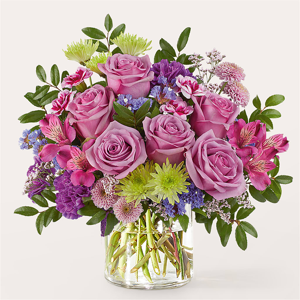 Glass Half Full Bouquet – Simply Gorgeous Flowers, Harvey LA