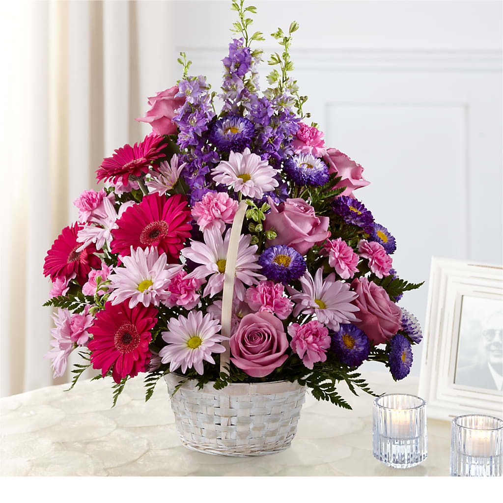 Pastel Peace Basket – Simply Gorgeous Flowers, Harvey LA