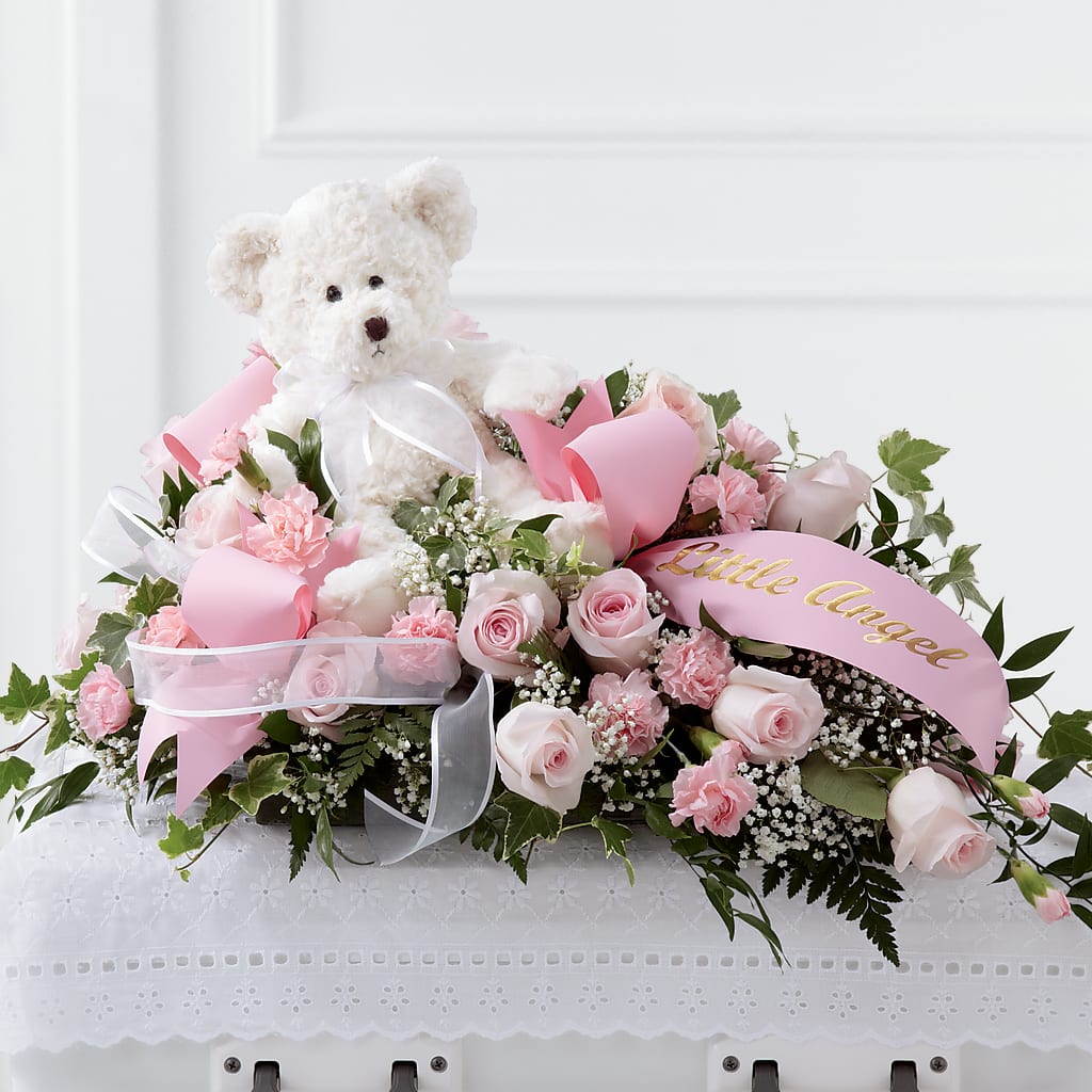 Touch of Sympathy Casket Spray – Simply Gorgeous Flowers, Harvey LA