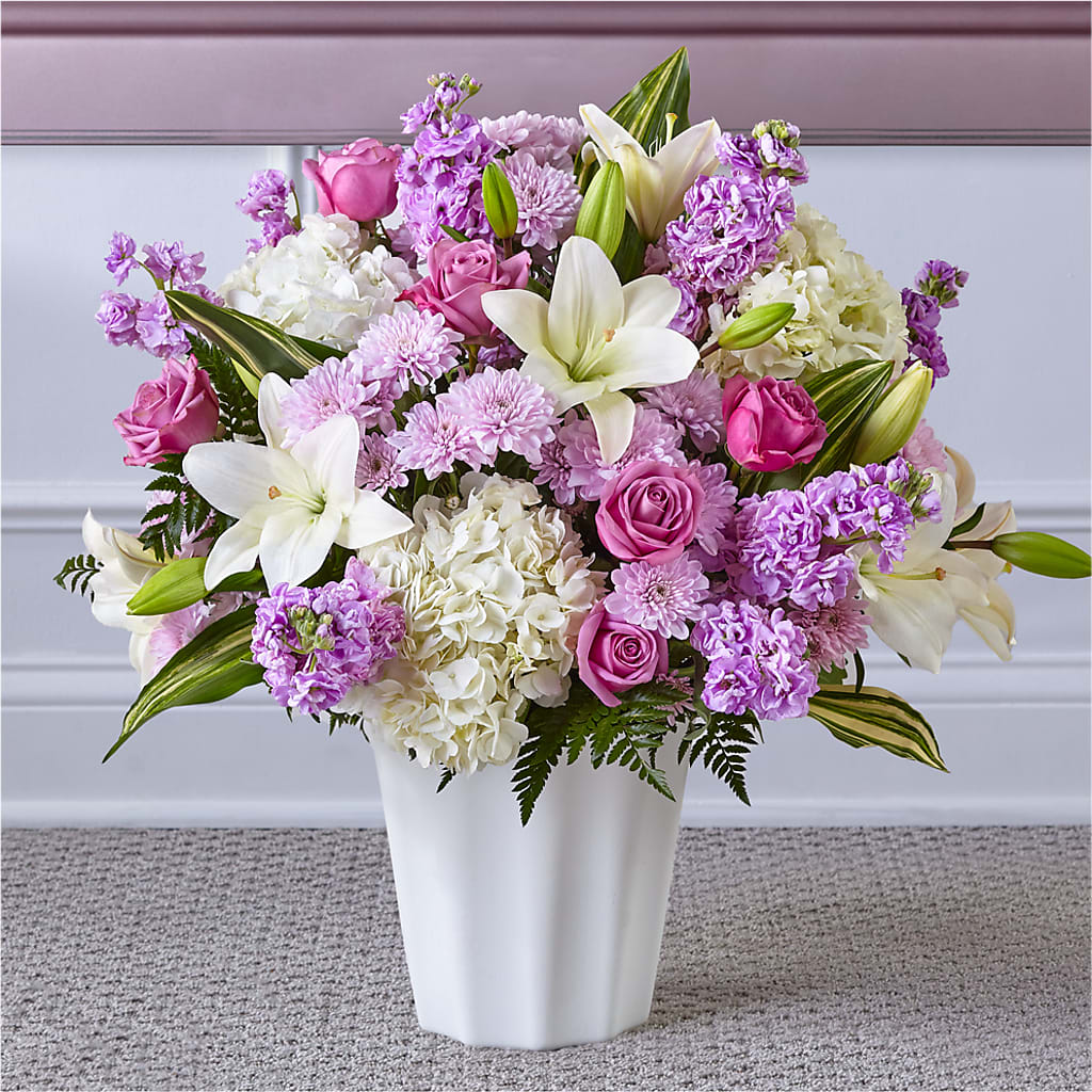 Heaven Sent Floor Basket – Simply Gorgeous Flowers, Harvey LA