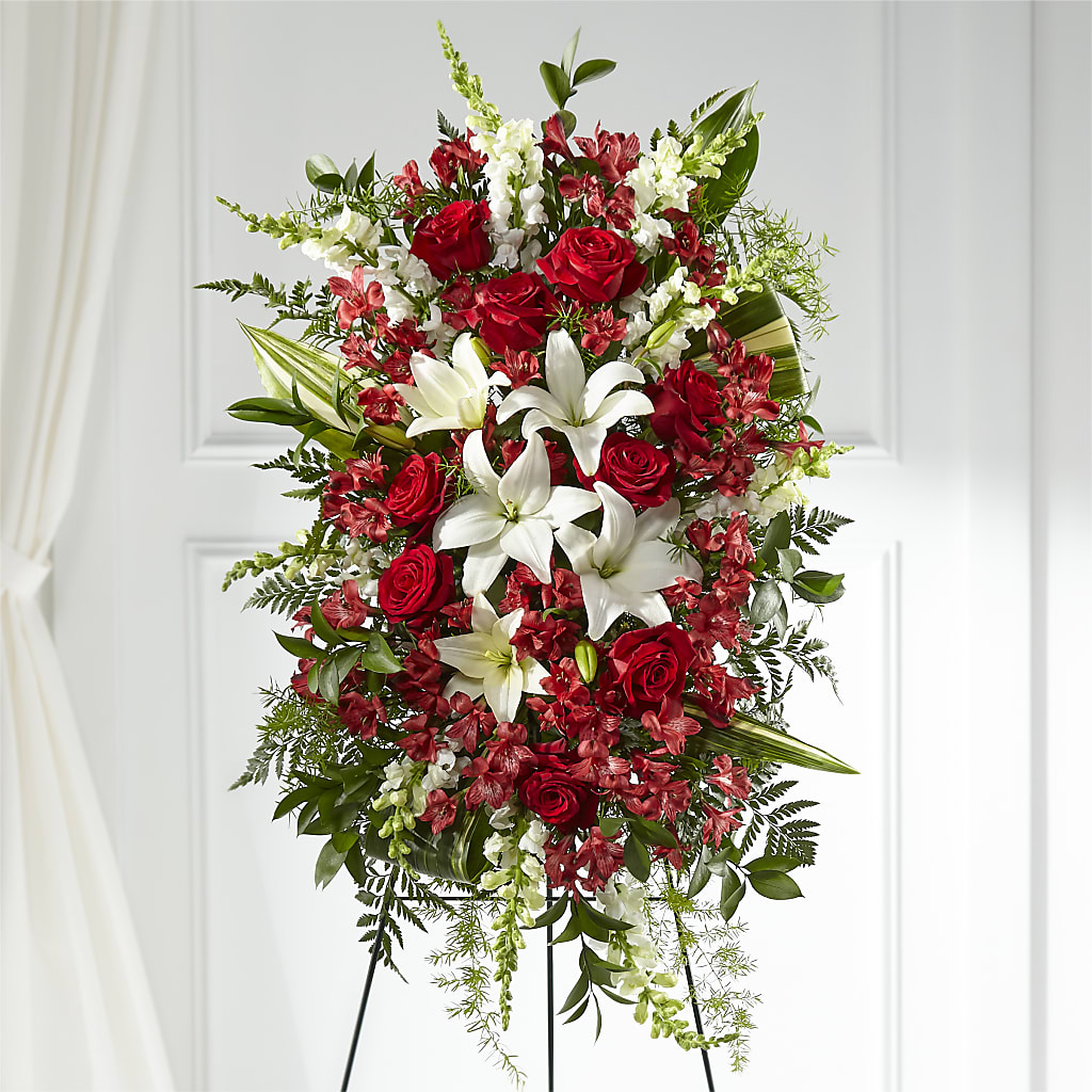 Everlasting Memory Standing Spray – Simply Gorgeous Flowers, Harvey LA