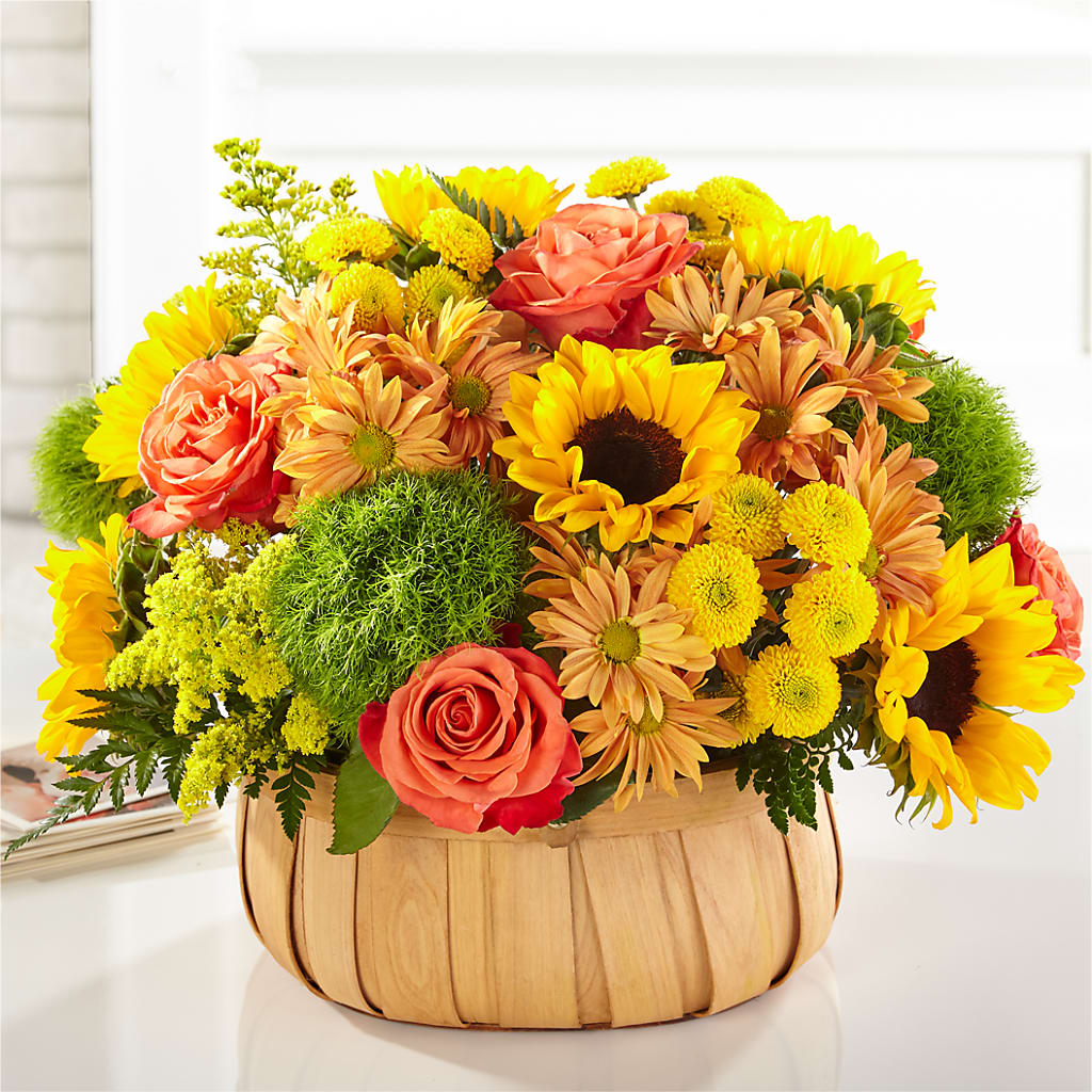 Harvest Sunflower Basket – Simply Gorgeous Flowers, Harvey LA