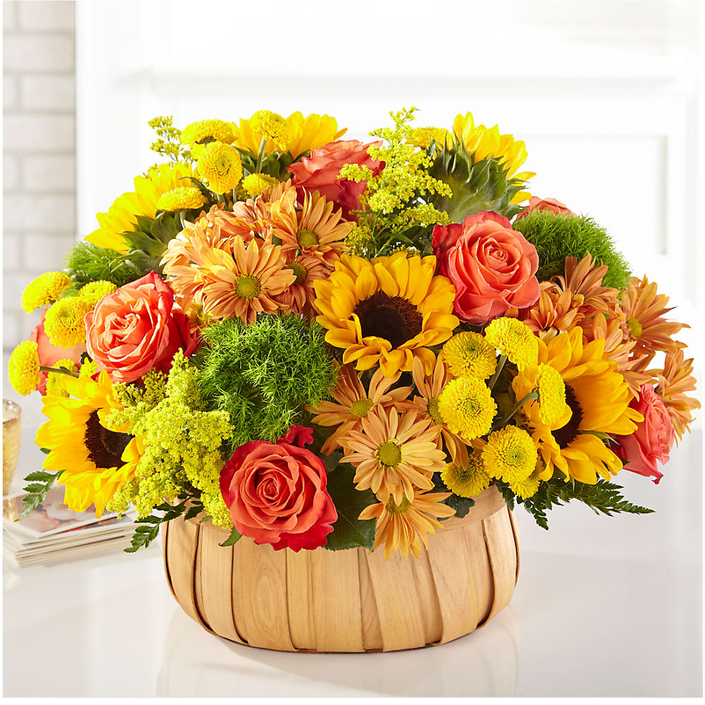 Harvest Sunflower Basket – Simply Gorgeous Flowers, Harvey LA