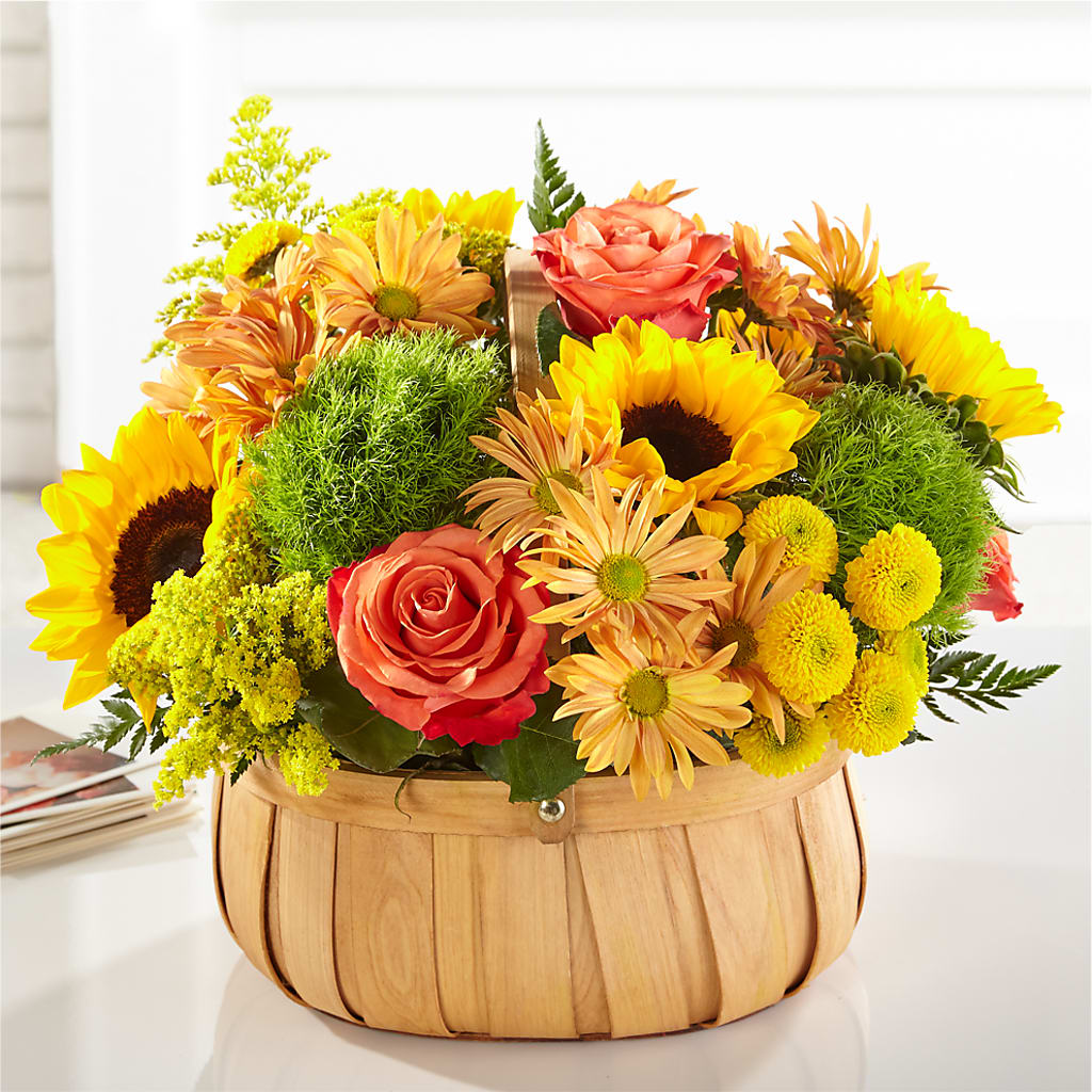 Harvest Sunflower Basket – Simply Gorgeous Flowers, Harvey LA