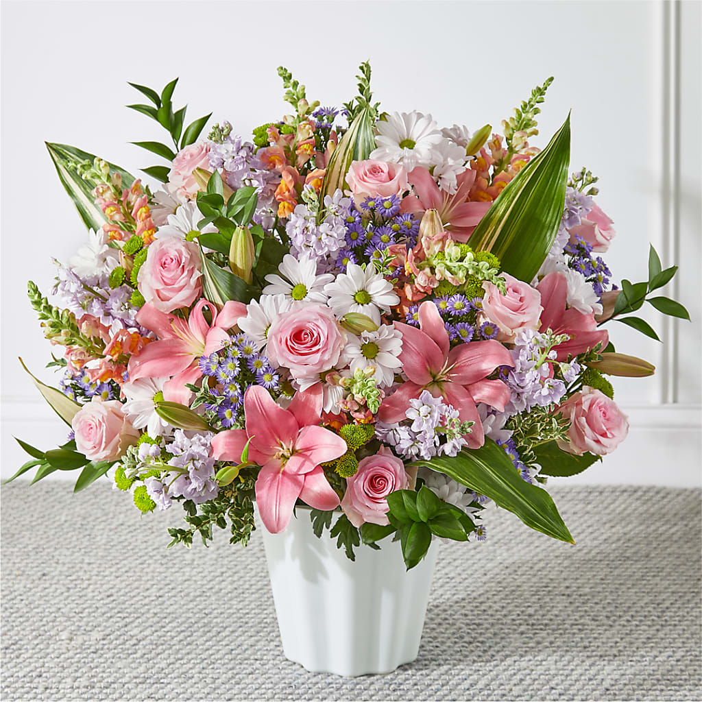Abundant Compassion Floor Basket – Simply Gorgeous Flowers, Harvey LA