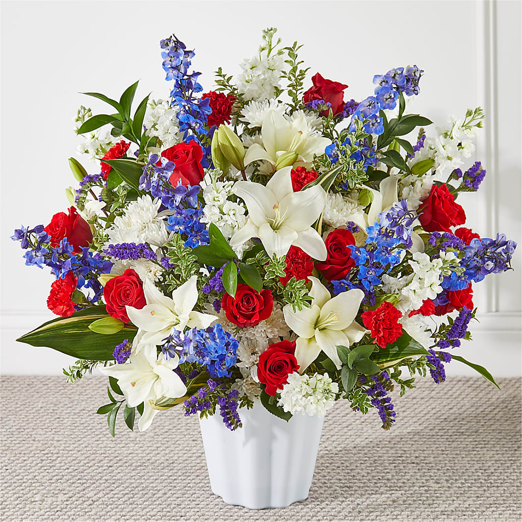 Consoled Floor Basket – Simply Gorgeous Flowers, Harvey LA