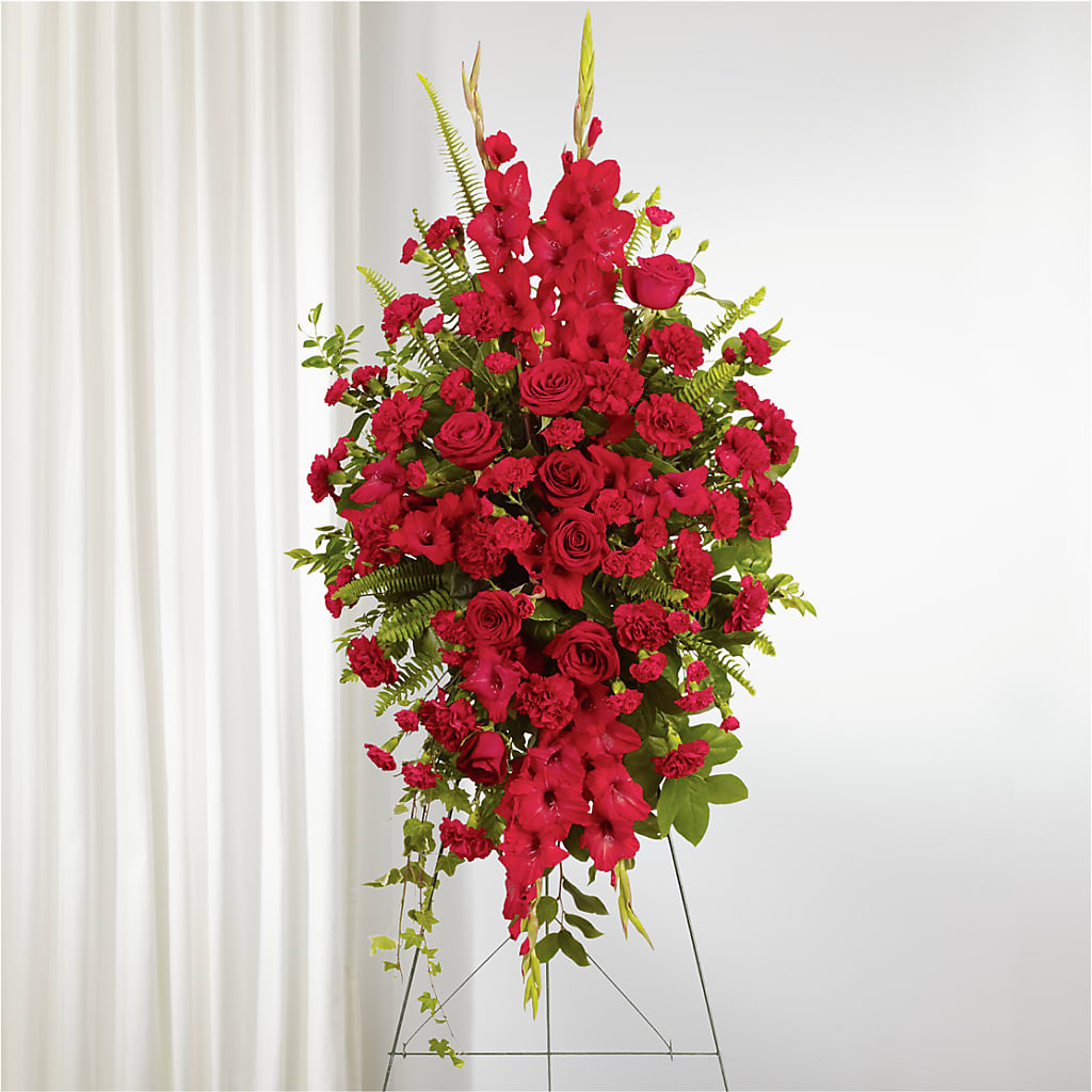 From the Heart Standing Spray – Simply Gorgeous Flowers, Harvey LA