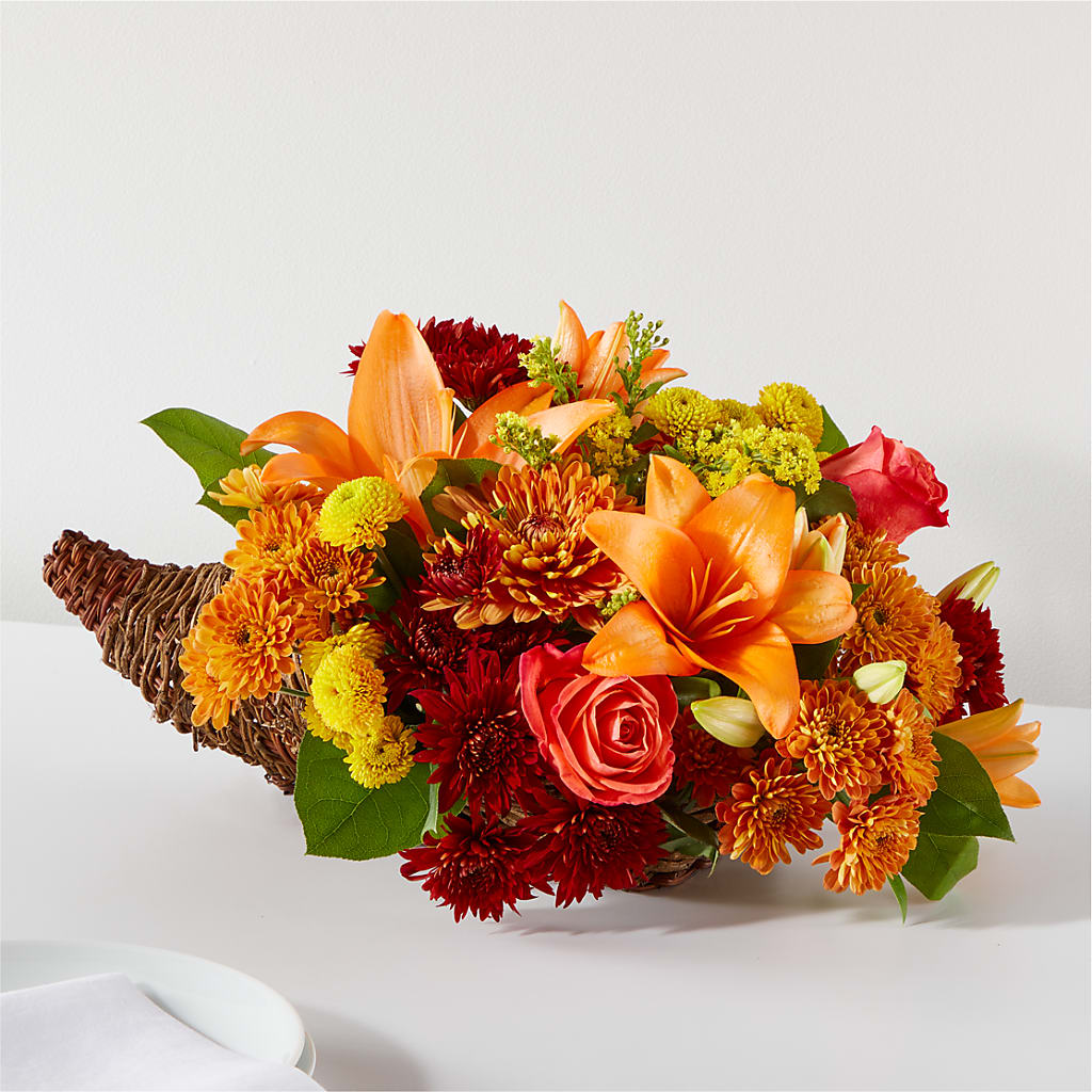 Bouquet of Blessings Cornucopia – Simply Gorgeous Flowers, Harvey LA