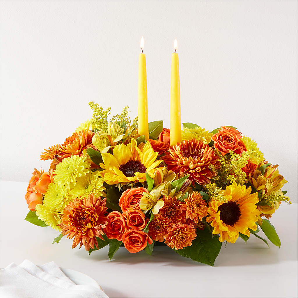 Autumn Harmony Centerpiece – Simply Gorgeous Flowers, Harvey LA