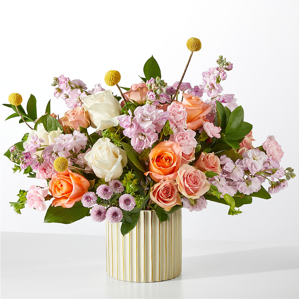French Market Bouquet with Ivory Vase – Simply Gorgeous Flowers, Harvey LA