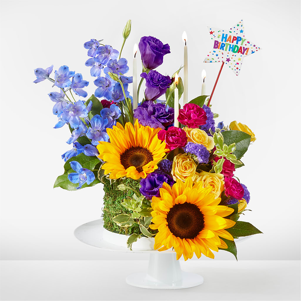 Star of the Day Floral Cake – Simply Gorgeous Flowers, Harvey LA