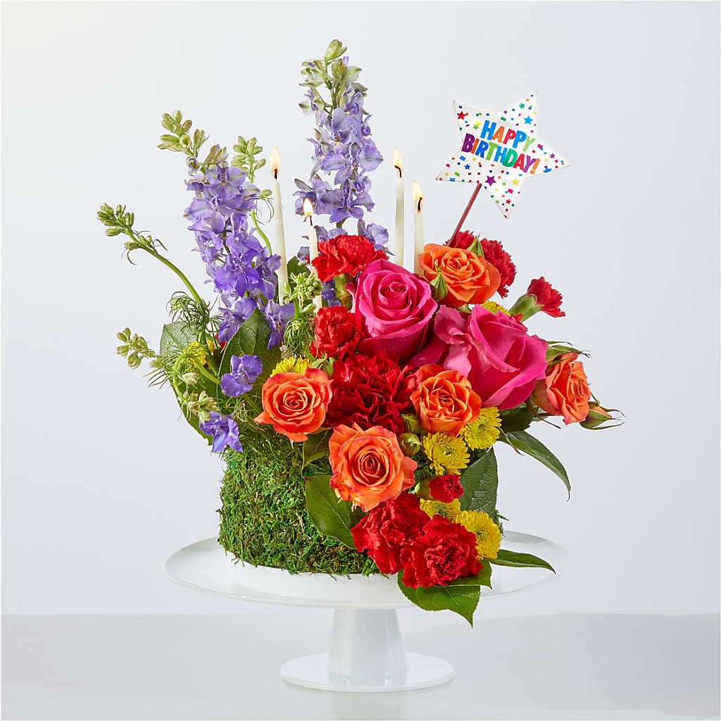 Best Year Yet Floral Cake – Simply Gorgeous Flowers, Harvey LA