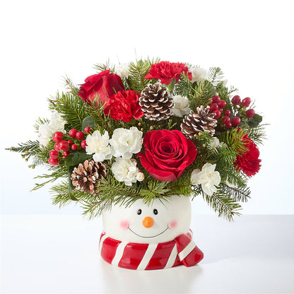 Jolly Snowman Bouquet –  Simply Gorgeous Flowers, Harvey LA