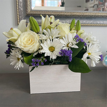 Beyond Blue Box Bouquet –  Simply Gorgeous Flowers, Harvey LA