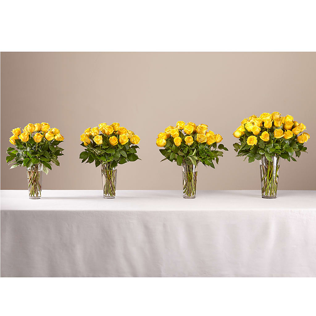 Long Stem Yellow Rose Bouquet –  Simply Gorgeous Flowers, Harvey LA