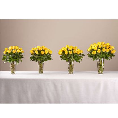 Long Stem Yellow Rose Bouquet –  Simply Gorgeous Flowers, Harvey LA