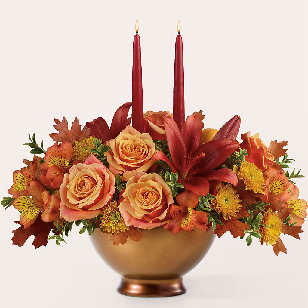 Harvest Table Centerpiece –  Simply Gorgeous Flowers, Harvey LA