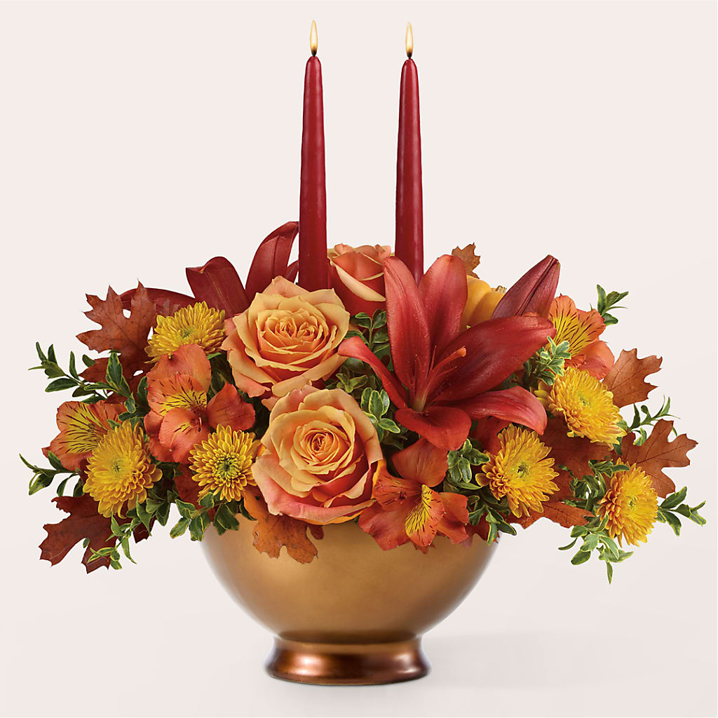 Harvest Table Centerpiece –  Simply Gorgeous Flowers, Harvey LA