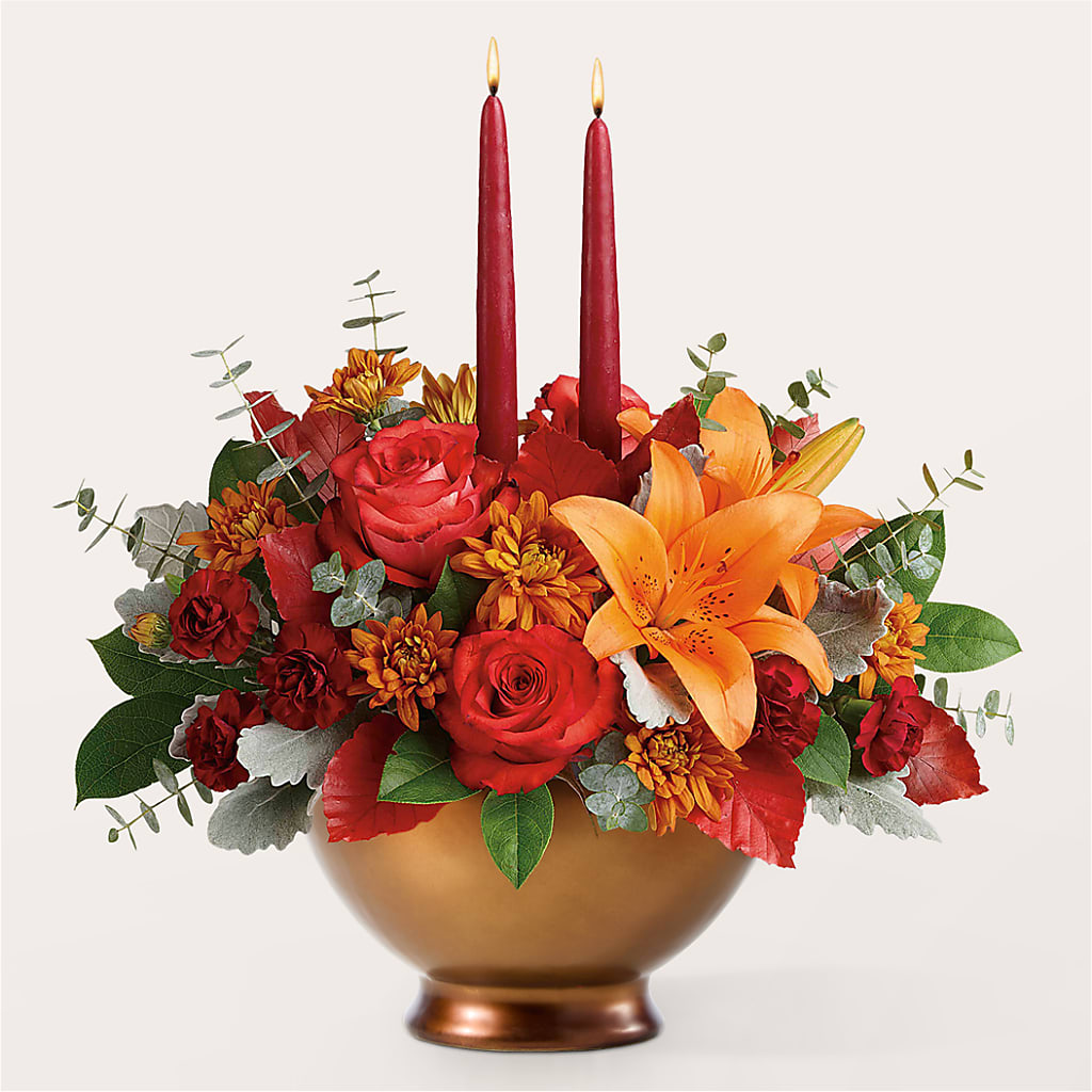 Fruits of Fall Centerpiece –  Simply Gorgeous Flowers, Harvey LA