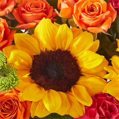 Sun-drenched Blooms Box Bouquet –  Simply Gorgeous Flowers, Harvey LA