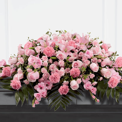 Garden of Comfort Casket Spray (Standard) –  Simply Gorgeous Flowers, Harvey LA