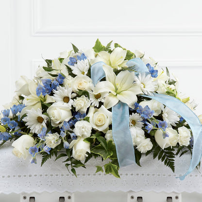 Tender Treasure Casket Spray –  Simply Gorgeous Flowers, Harvey LA