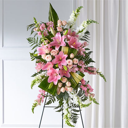Elegant Embrace Standing Spray –  Simply Gorgeous Flowers, Harvey LA