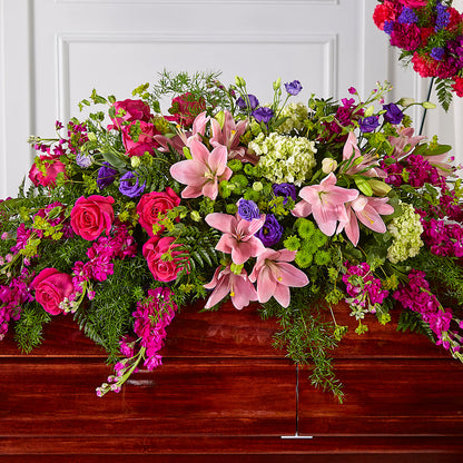 Radiant Tribute Casket Spray –  Simply Gorgeous Flowers, Harvey LA