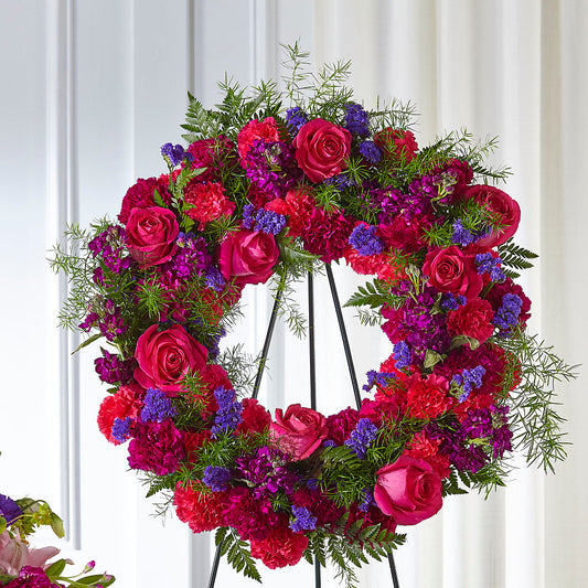 Calming Colors Wreath –  Simply Gorgeous Flowers, Harvey LA