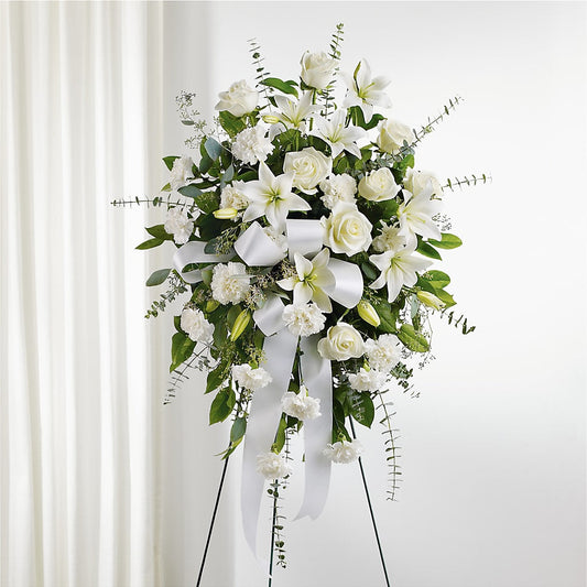 With Care Standing Spray –  Simply Gorgeous Flowers, Harvey LA