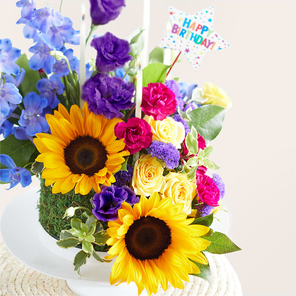 Star of the Day Floral Cake –  Simply Gorgeous Flowers, Harvey LA