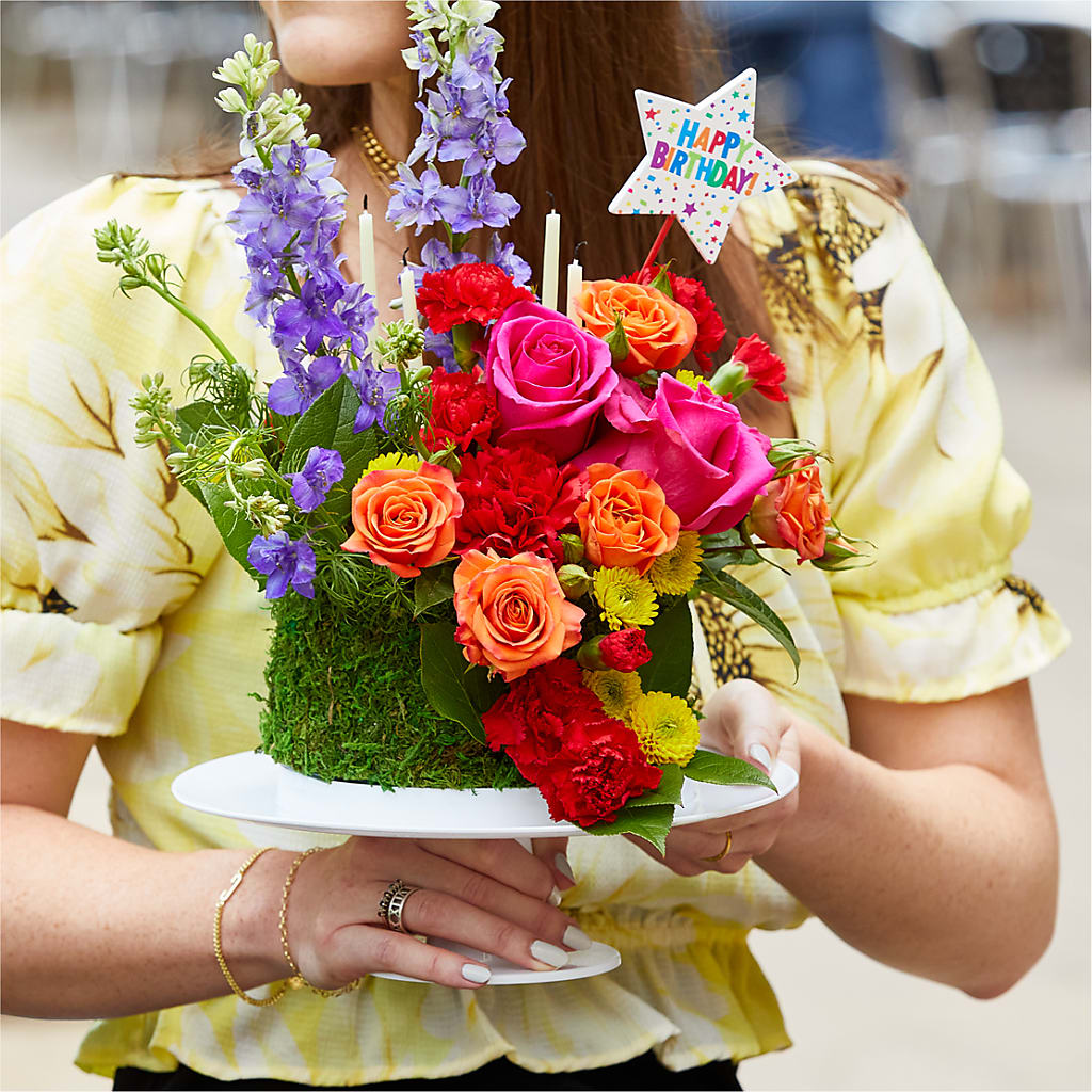 Best Year Yet Floral Cake –  Simply Gorgeous Flowers, Harvey LA