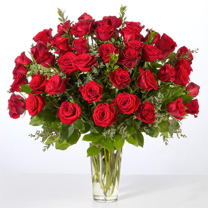 Forever Yours Fifty Stem Red Rose Bouquet –  Simply Gorgeous Flowers, Harvey LA